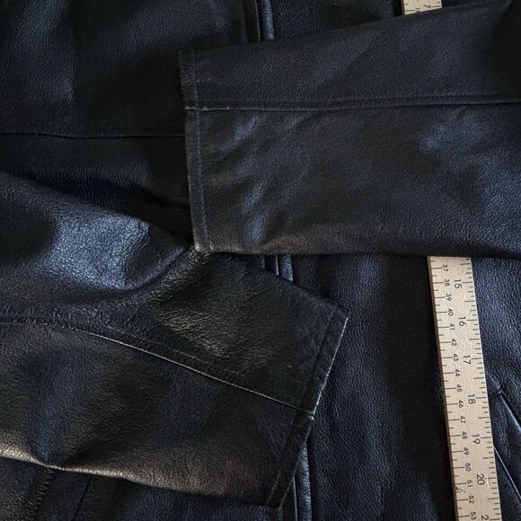 Vintage London Fog Men’s Medium Black Leather Jacket - Picture 13 of 15
